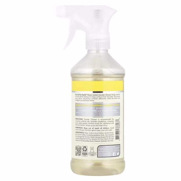 Fruit of the Earth, Meyer Lemon Counter Cleaner, 16 fl oz (473 ml) - Image 2