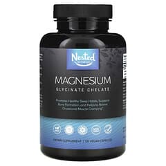 Nested Naturals, Magnesium, Glycinate Chelate, 200 mg, 120 Vegan Capsules (100 mg per Capsule)
