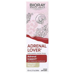 Bioray, Adrenal Lover, Adrenal Support with Medical Mushrooms, 2 fl oz (60 ml) - Image 4