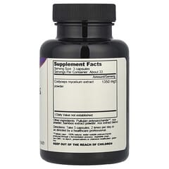 Dragon Herbs, Cordyceps, 1,350 mg, 100 Vegetarian Capsules (450 mg per Capsule) - Image 2