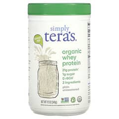 Simply Tera's, Organic Whey Protein, Plain Unsweetened, 12 oz (340 g)