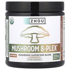 Zhou Nutrition, Mushroom 8-Plex™ Powder, Unflavored, 2.14 oz (60 g)