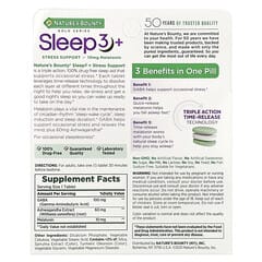 Nature's Bounty, Sleep 3 +, Stress Support, 56 Tri-Layered Tablets - Image 2