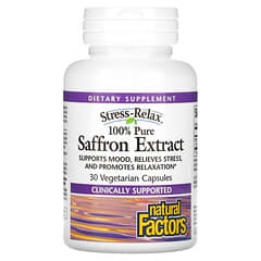 Natural Factors, Stress-Relax, 100% Pure Saffron Extract, 30 Vegetarian Capsules
