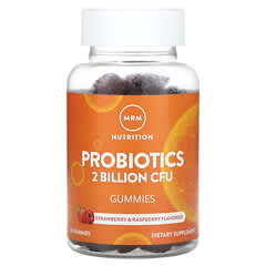 MRM Nutrition, Probiotics Gummies, Strawberry & Raspberry, 2 Billion, 60 Gummies (1 Billion CFU per Gummy) - Image 3