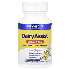 Enzymedica, DairyAssist® Chewable, Vanilla, 60 Chewable Tablets - Image 3