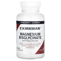 Kirkman Labs, Magnesium Bisglycinate Buffered Chelate, 100 mg, 180 Capsules (50 mg per Capsule) - Image 3