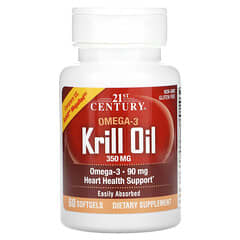 21st Century, Krill Oil, 350 mg, 60 Softgels - Image 3