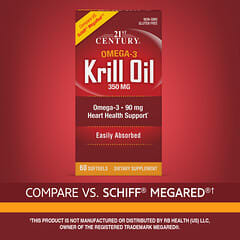 21st Century, Krill Oil, 350 mg, 60 Softgels - Image 7